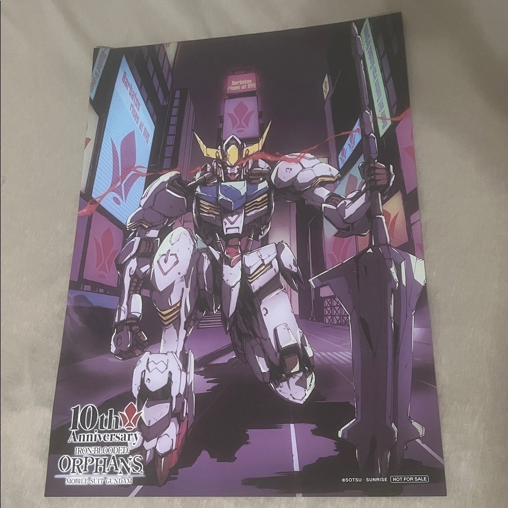 Gundam 30th/45th Anniversary bundle Totes,Inflatable,Poster,Model,Booklet,Card - Picture 10 of 14
